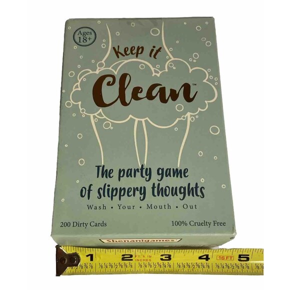 NEW Keep It Clean The Party Game Of Slippery Thoughts 200 Cards Ages 18+ Adult - Picture 7 of 8